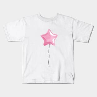 Pink star balloon Kids T-Shirt